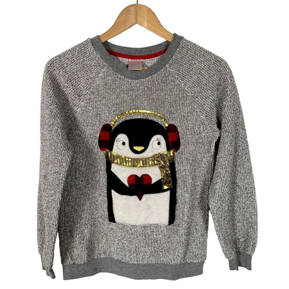 Secret Treasures Sleepwear Womens 100% Polyester Penguin Sweater Size Medium